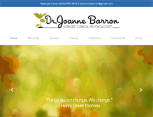 Tablet Screenshot of drjoannebarron.com